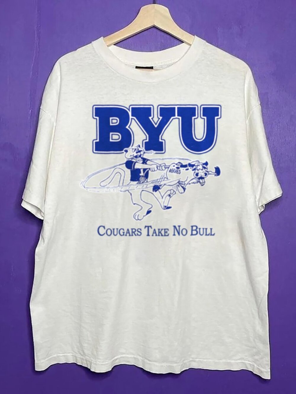 Vintage BYU Brigham Young University Shirt, BYU Cougars Football Men Women Shirt